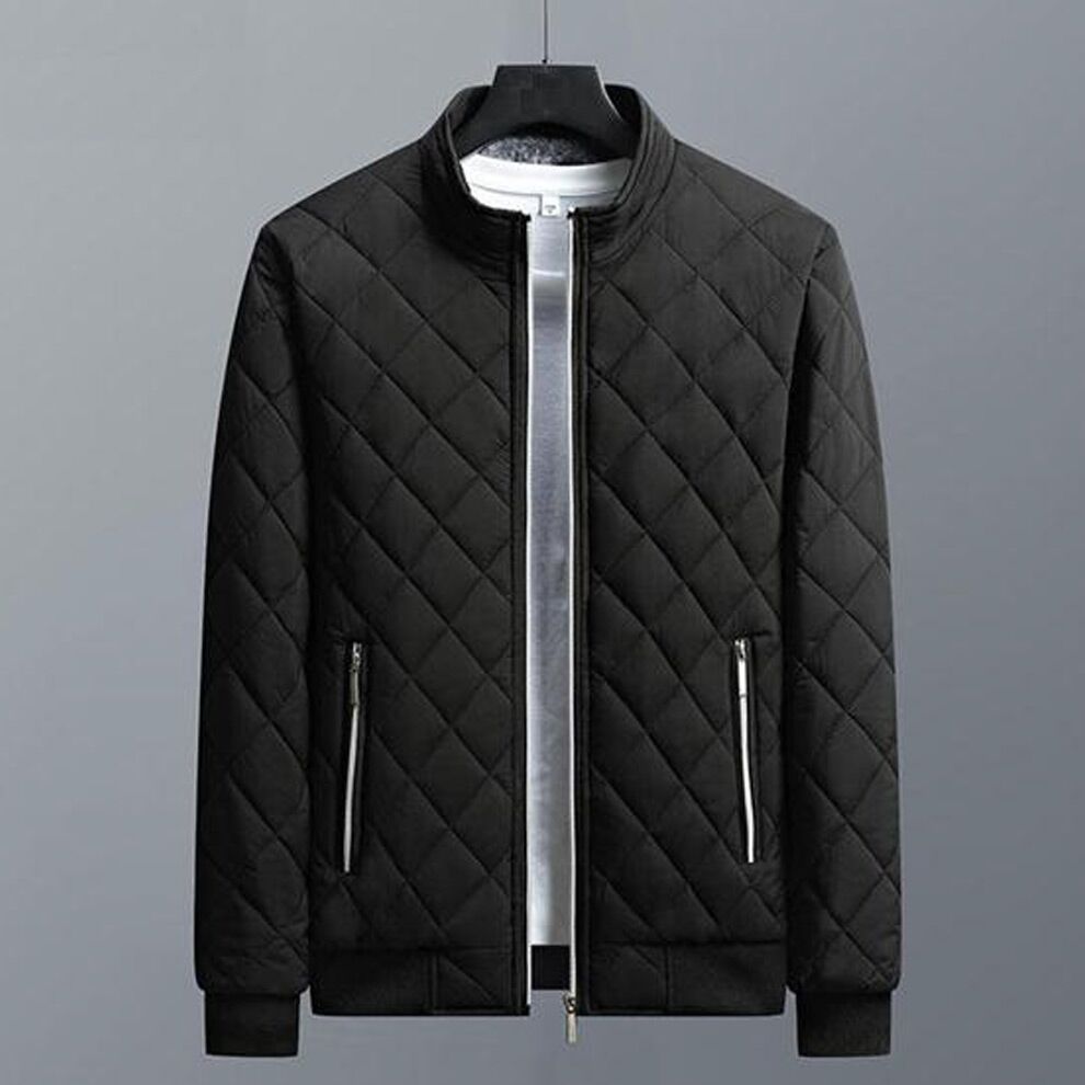 Chaqueta Acolchada Tipo Bomber Rombos